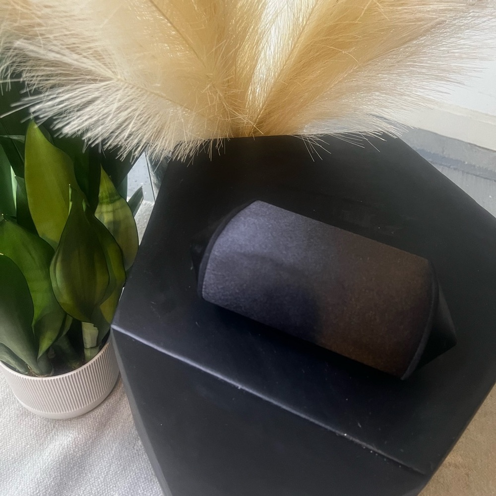 Mini Black Satin Clutch Bag by La Regale - Picture 3 of 5